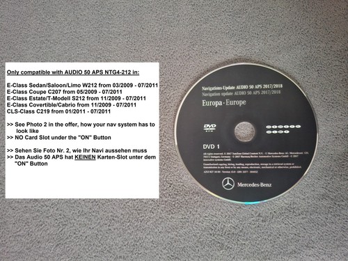 Dvd navigazione mercedes audio - navigazione,