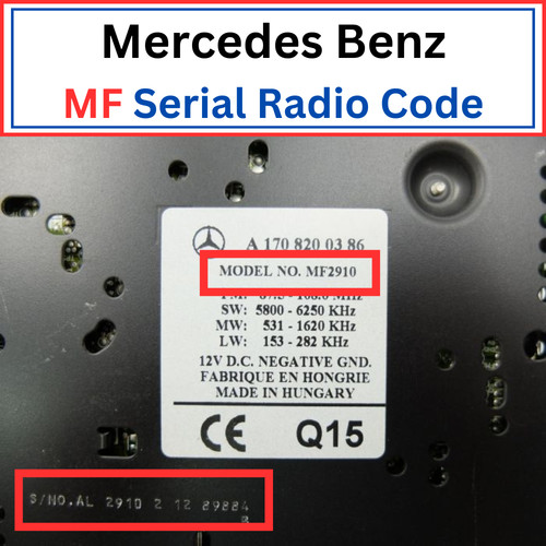 Codice radio per mercedes benz - mercedes,